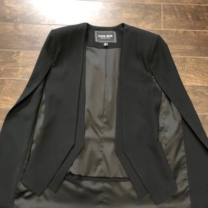 Black dress cape jacket